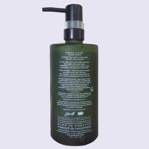 NEW PECKSNIFF'S Pin Glacé Cône De Sapin Scented Luxury Hand Wash Glass Pump - Picture 2 of 2